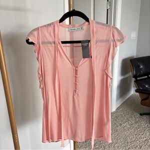 NWT NEW Abercrombie & Fitch Pink Blouse XS